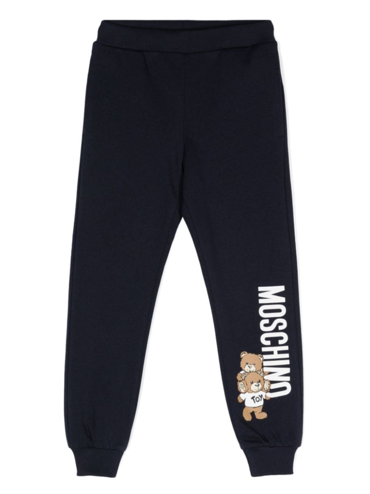 

Moschino Kids спортивные брюки с принтом Teddy Bear, синий