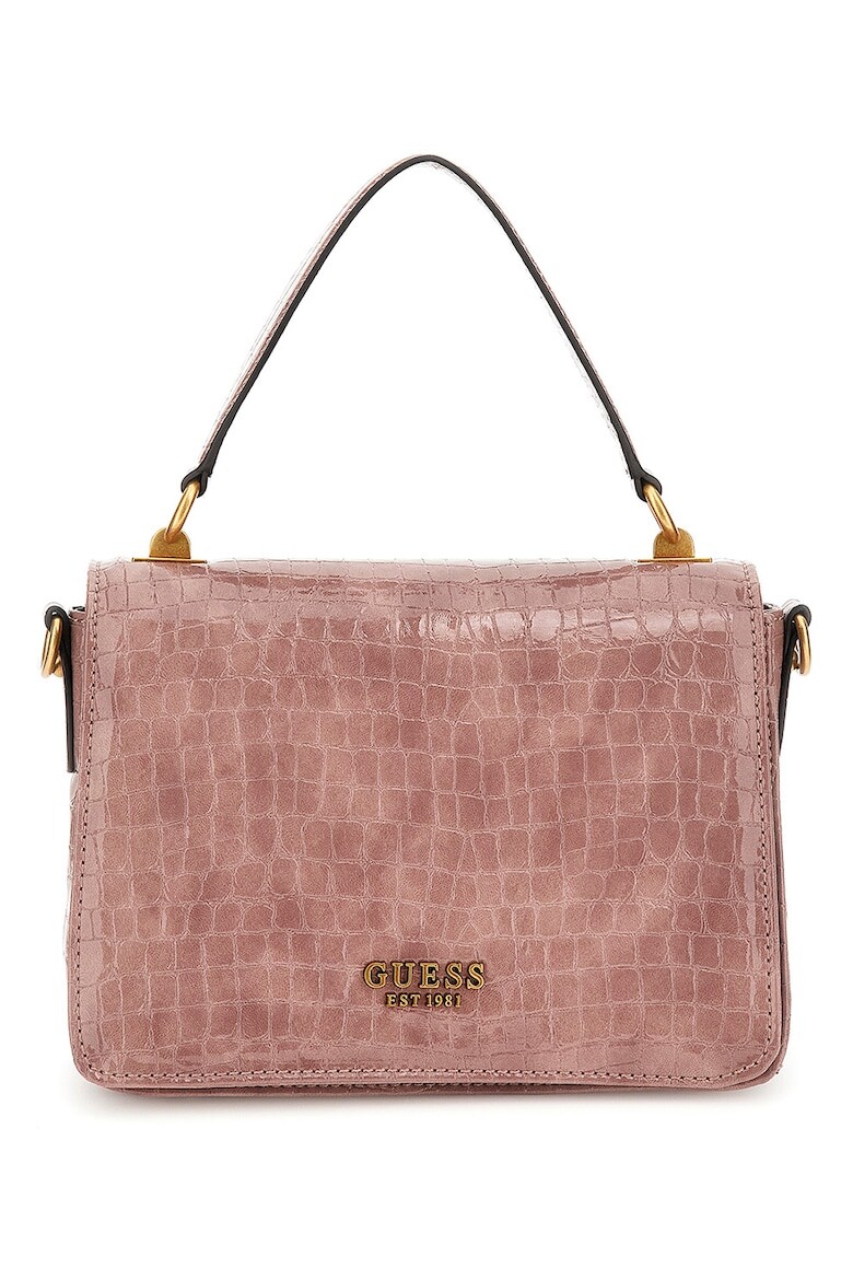 

Сумка Arja с шагренью Guess, розовый
