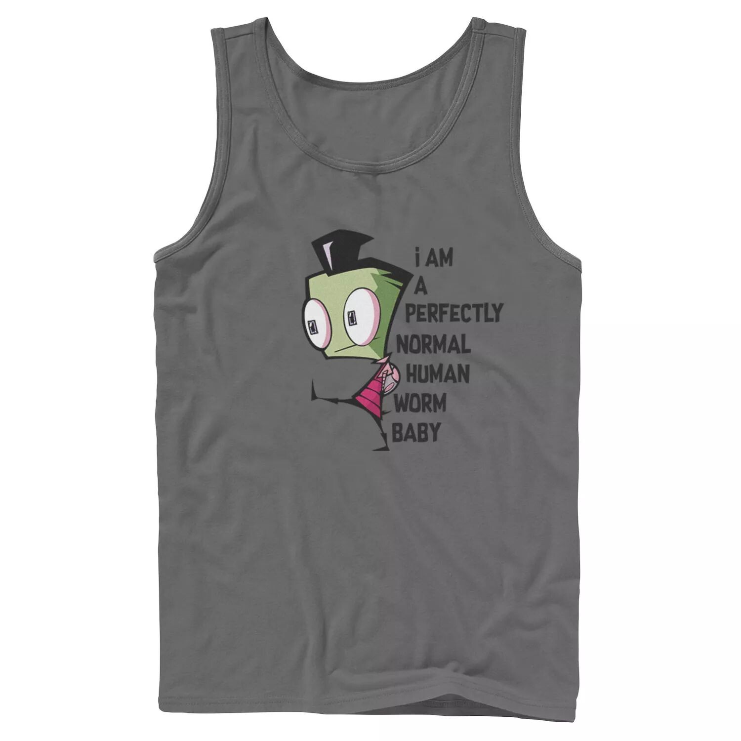 

Мужская майка Nickelodeon Invader Zim And Gir с акварельным портретом и графическим логотипом
