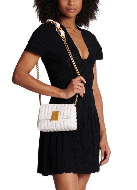 

Mini 1945 Мягкая сумка из стеганой кожи Balmain, светло-розовый