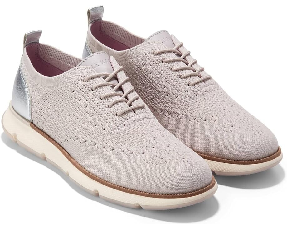 

Оксфорды Cole Haan Zerogrand Stitchlite Oxford, Ashes Of Roses, цвет Ashes Of Roses/Silver Metallic/Ivory