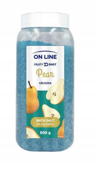 Грушевая соль для ванн, 800 г On Line, Fruity Shot