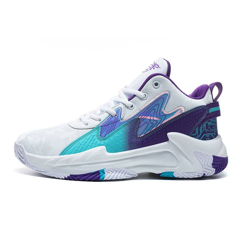 

Баскетбольные кроссовки Basketball Shoes Men Mid-Top Kuding, белый