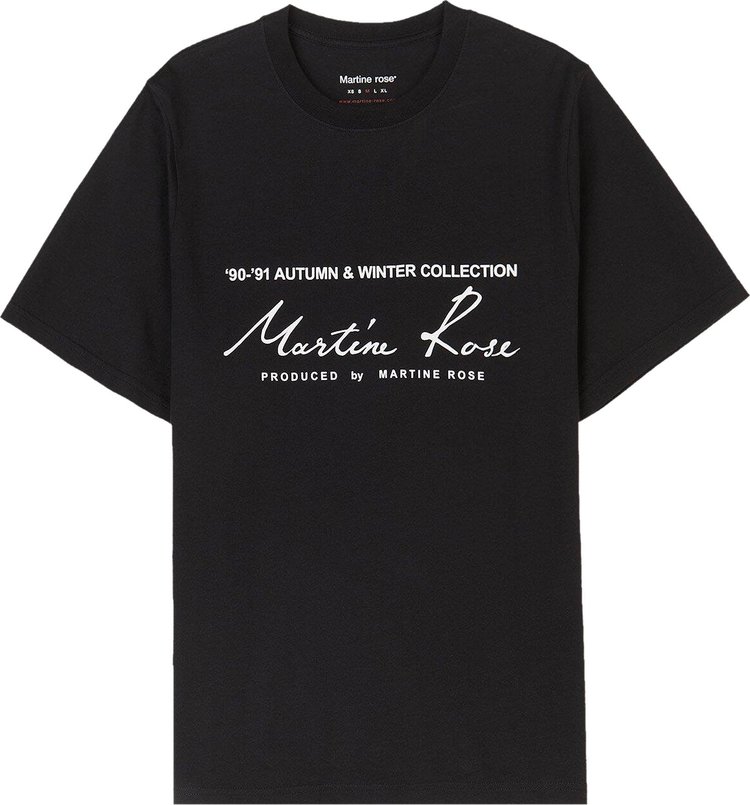 Футболка Martine Rose Classic 'Black', черный футболка martine rose хлопок принт надписи размер s черный