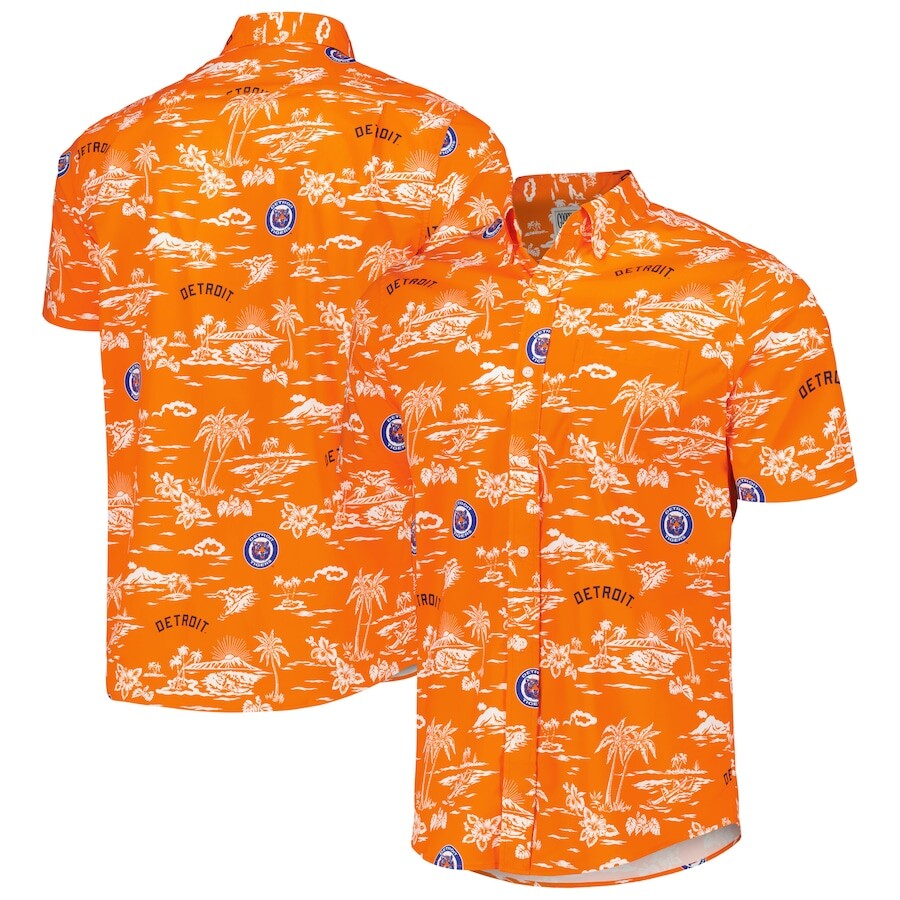 

Рубашка Reyn Spooner Detroit Tigers, оранжевый