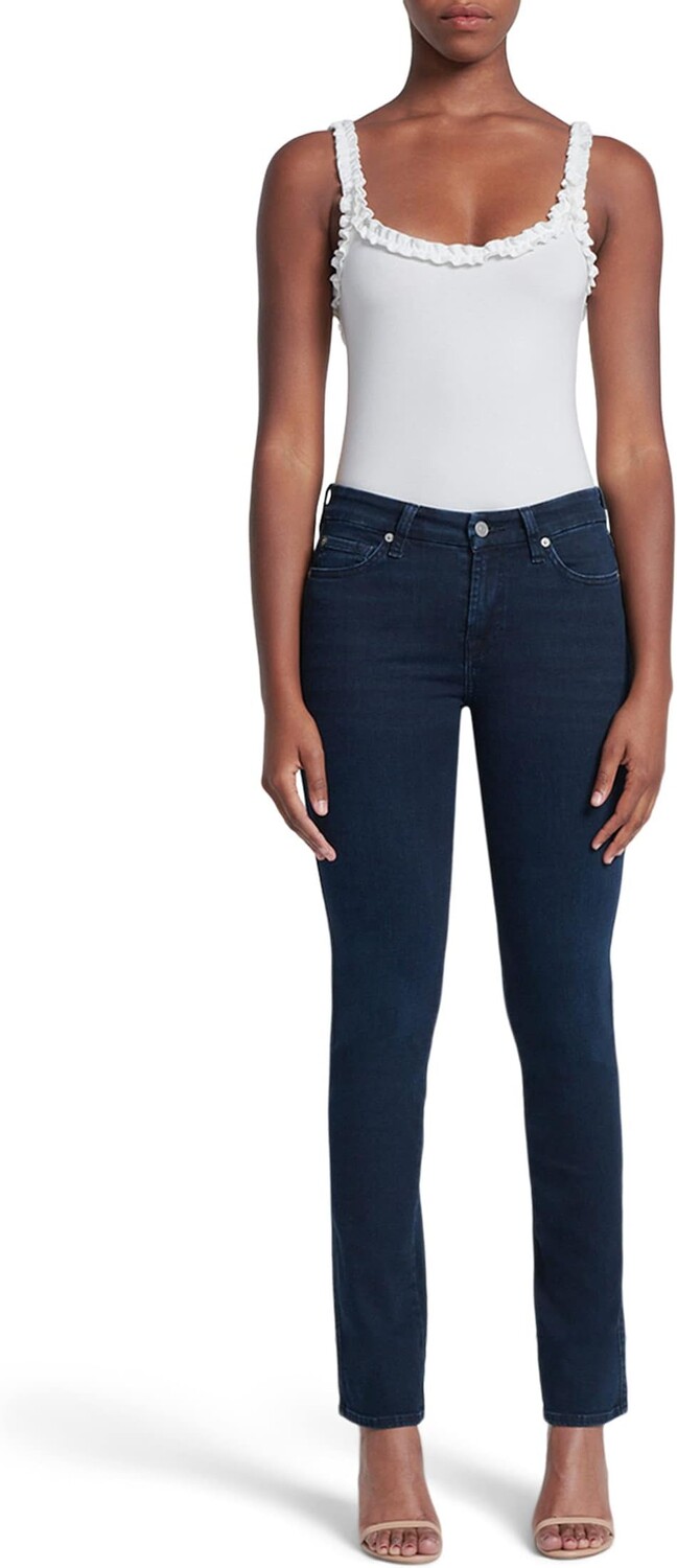 

Джинсы Kimmie Straight in Seren 7 For All Mankind, цвет Seren