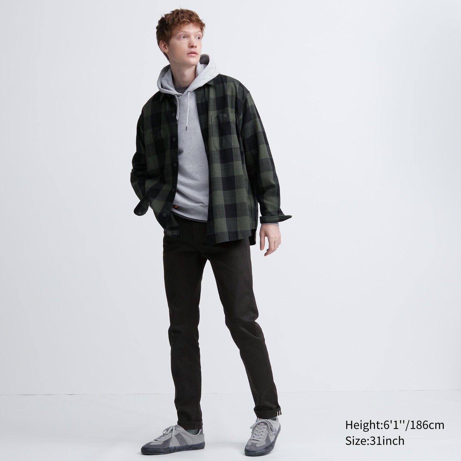

Джинсы Uniqlo мужские узкого кроя, черный
