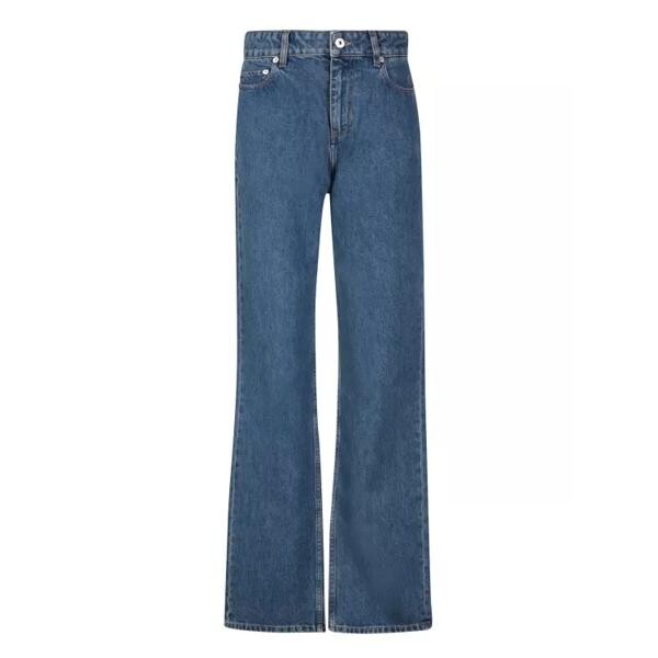 

Джинсы cotton straight-leg jeans Burberry, синий