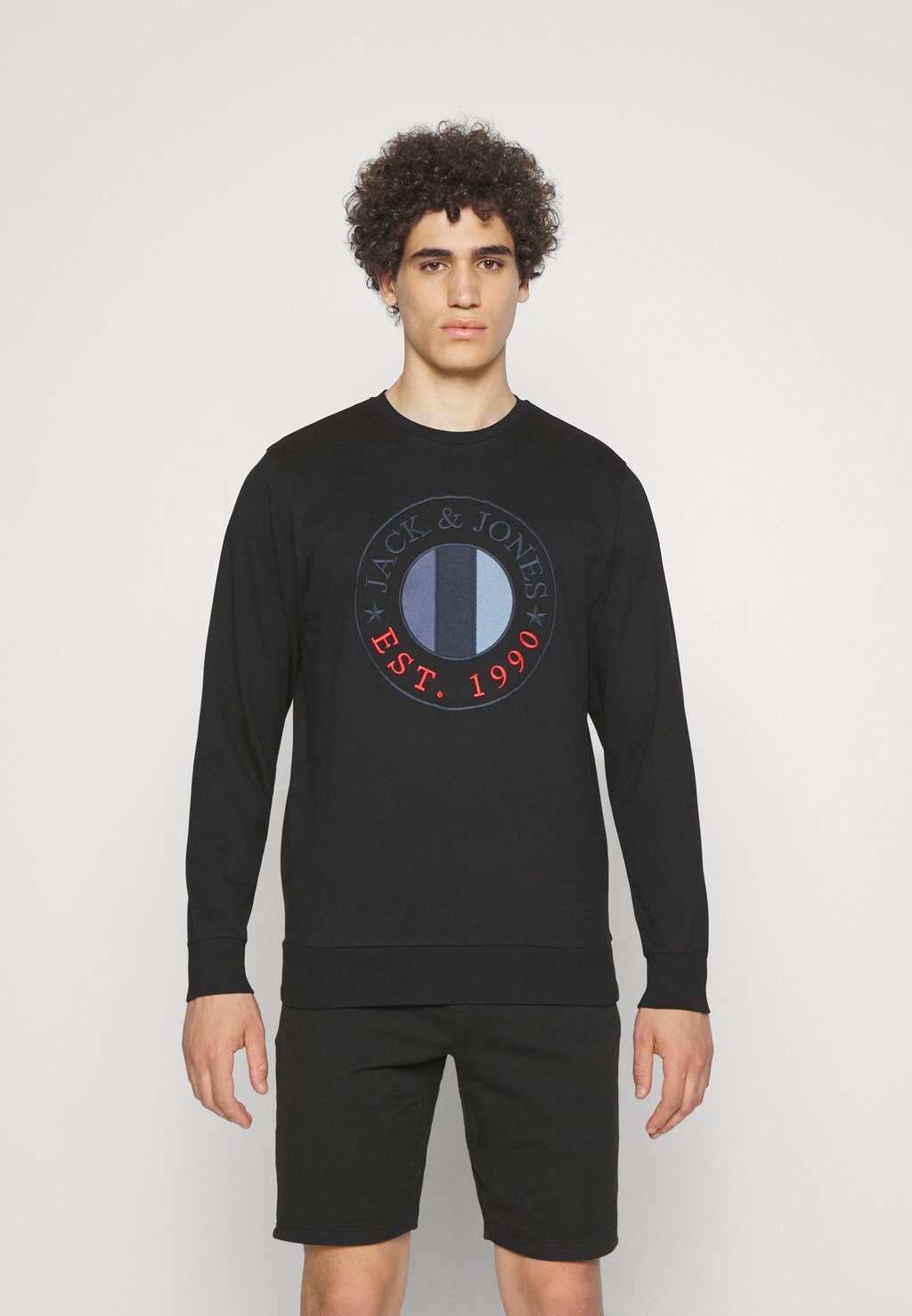 

Верх пижамы JACTYLER CREWNECK Jack & Jones, черный