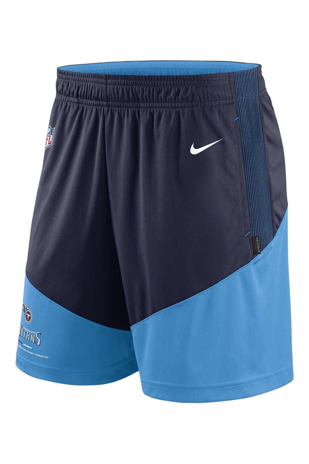 

Трикотажные шорты Fanatics Tennessee Titans с деталями Nike Dri-Fit по бокам Nike, синий