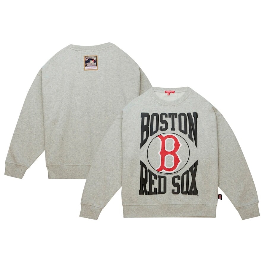 

Толстовка Mitchell & Ness Boston Red Sox, серый