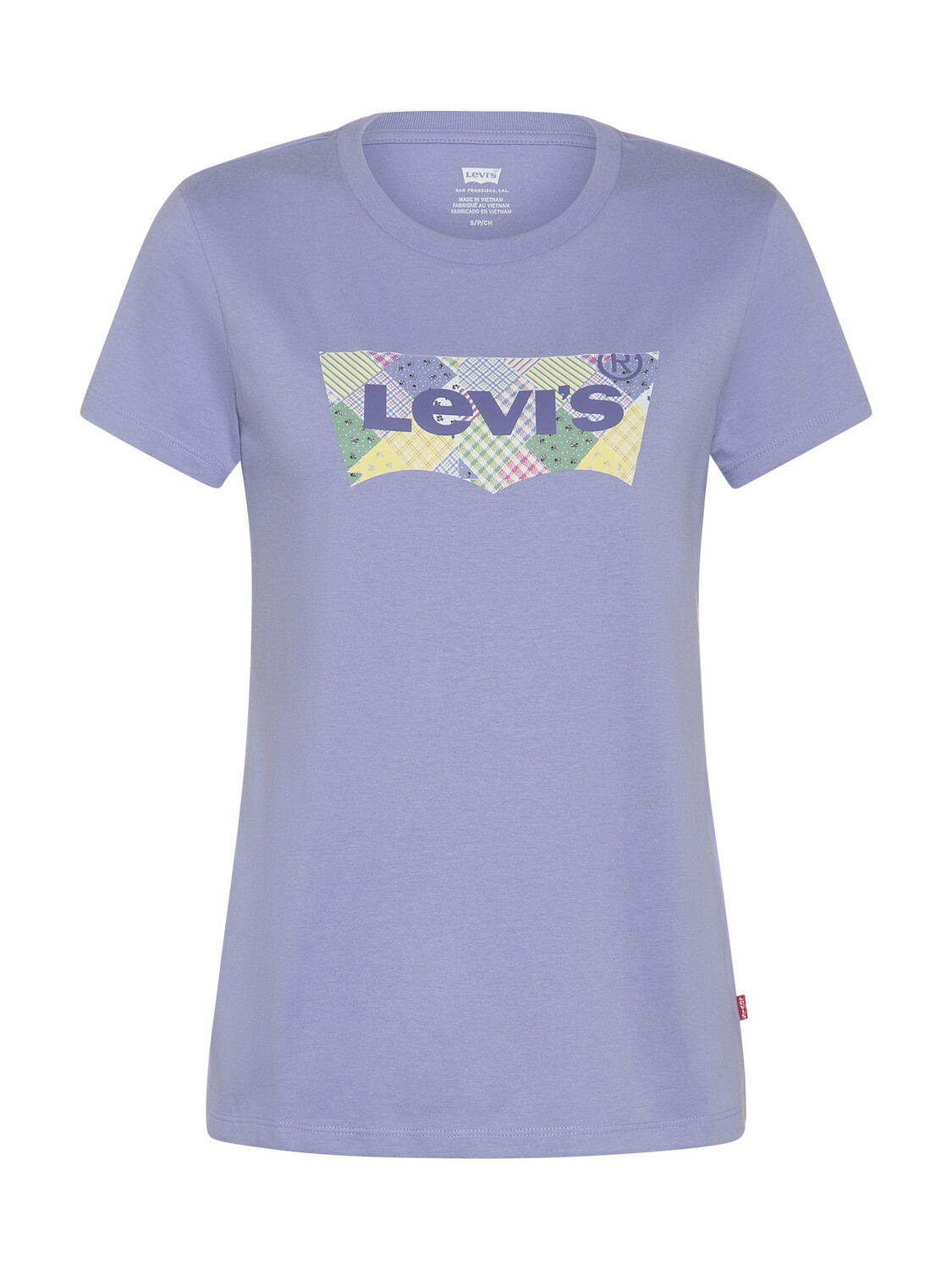 

Levi's Хлопковая футболка с логотипом, фиолетовый