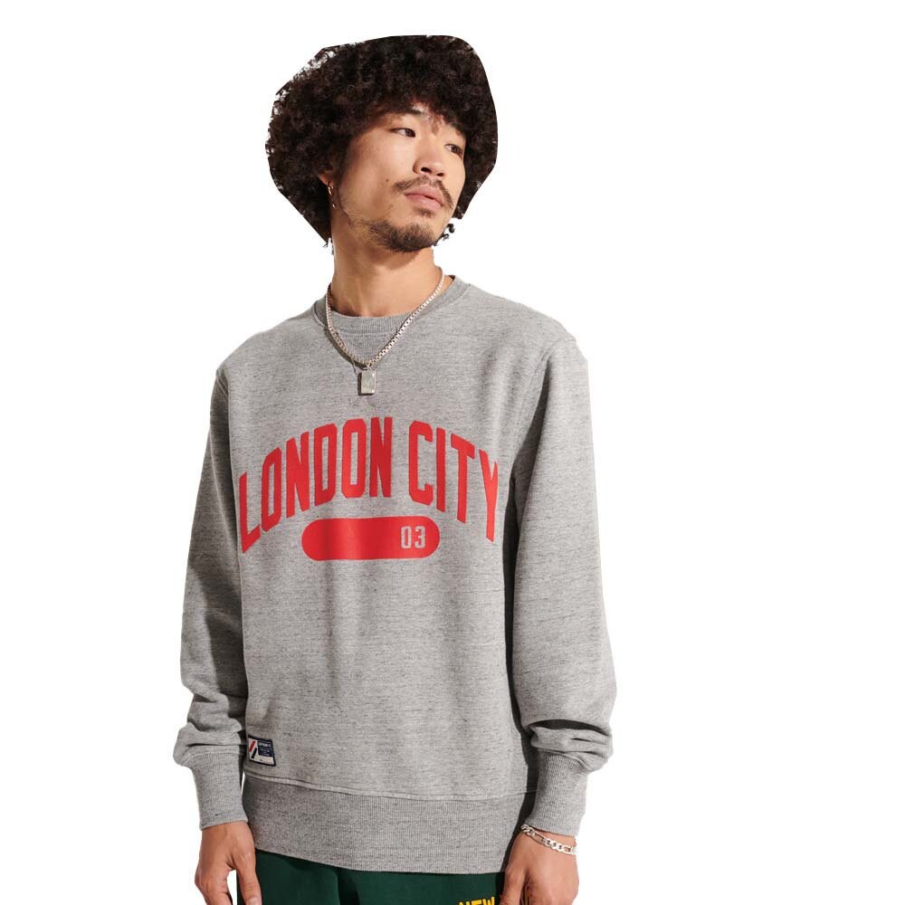 

Толстовка Superdry Code City College Crew, серый