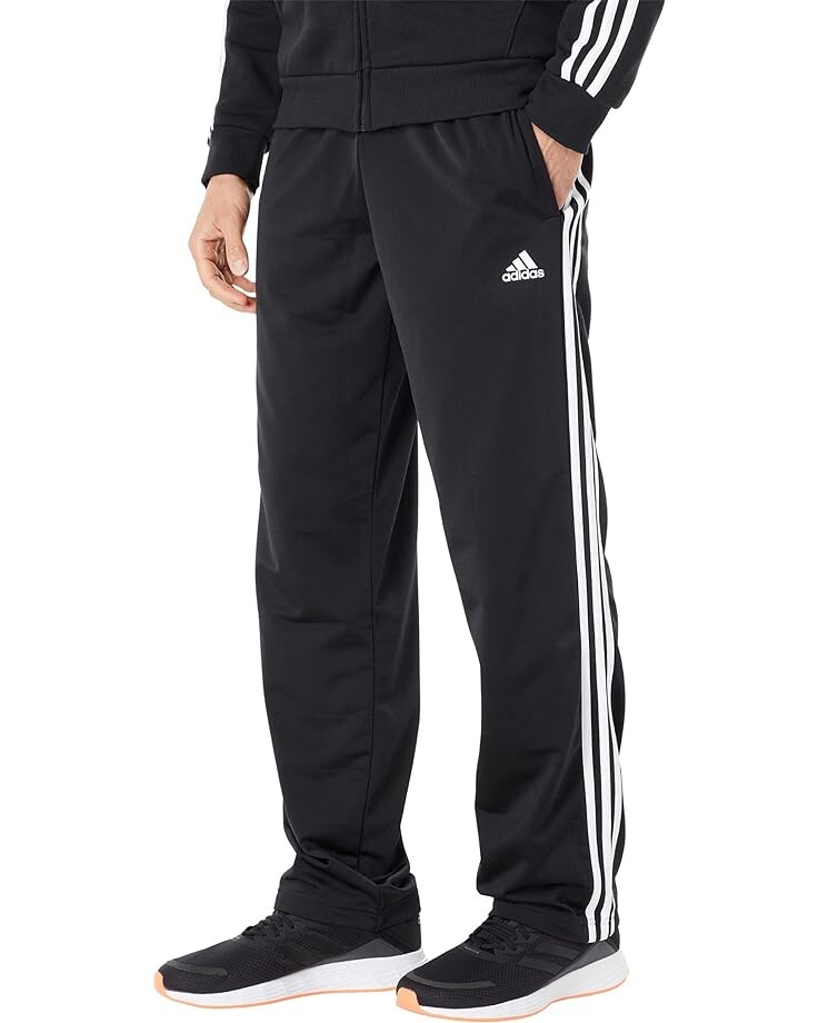 

Брюки adidas Essentials 3-Stripes Tricot Open Hem, черный/белый