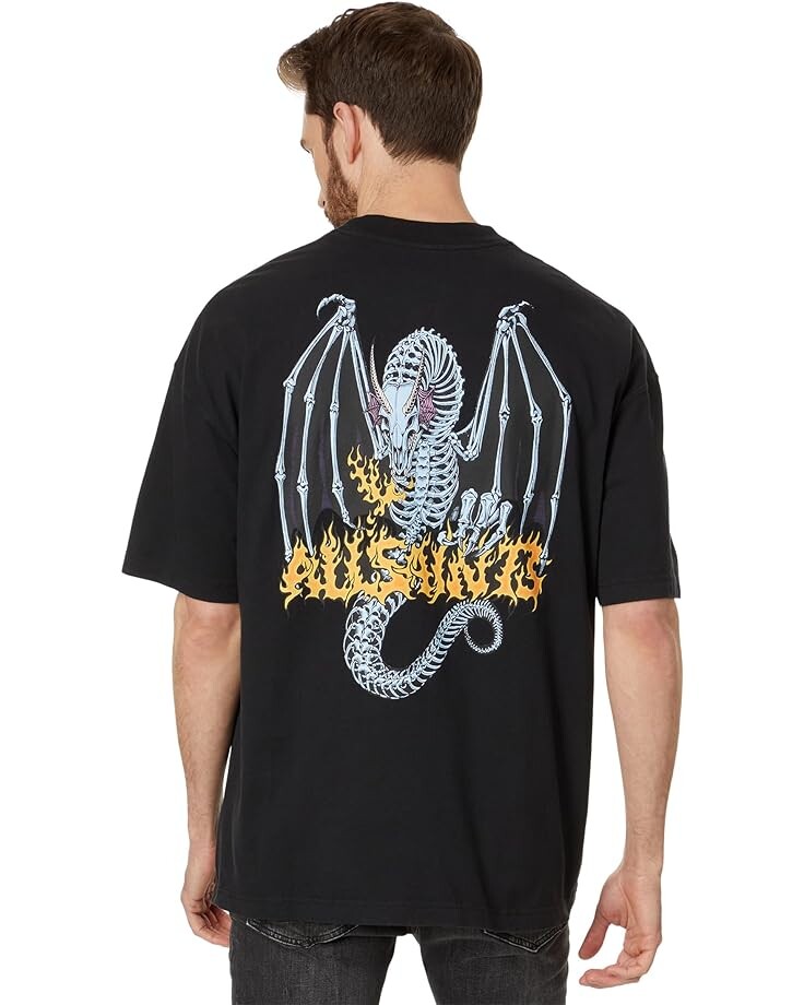 

Футболка AllSaints Dragonskull Short, черный