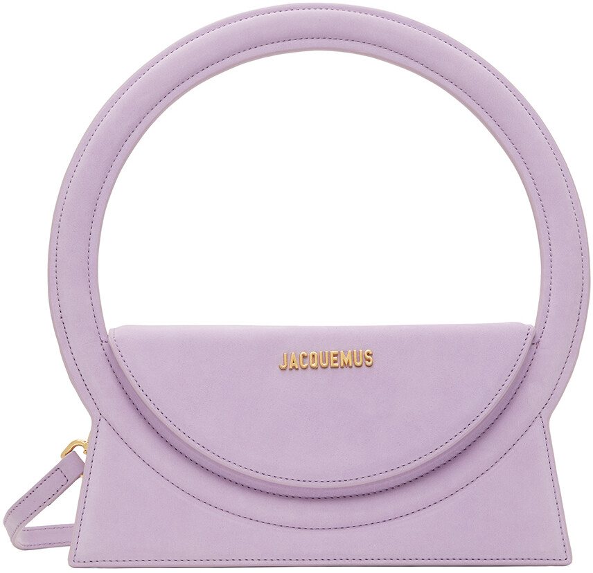 

Пурпурная сумка Le Papier Le Sac Rond с ручкой сверху Jacquemus