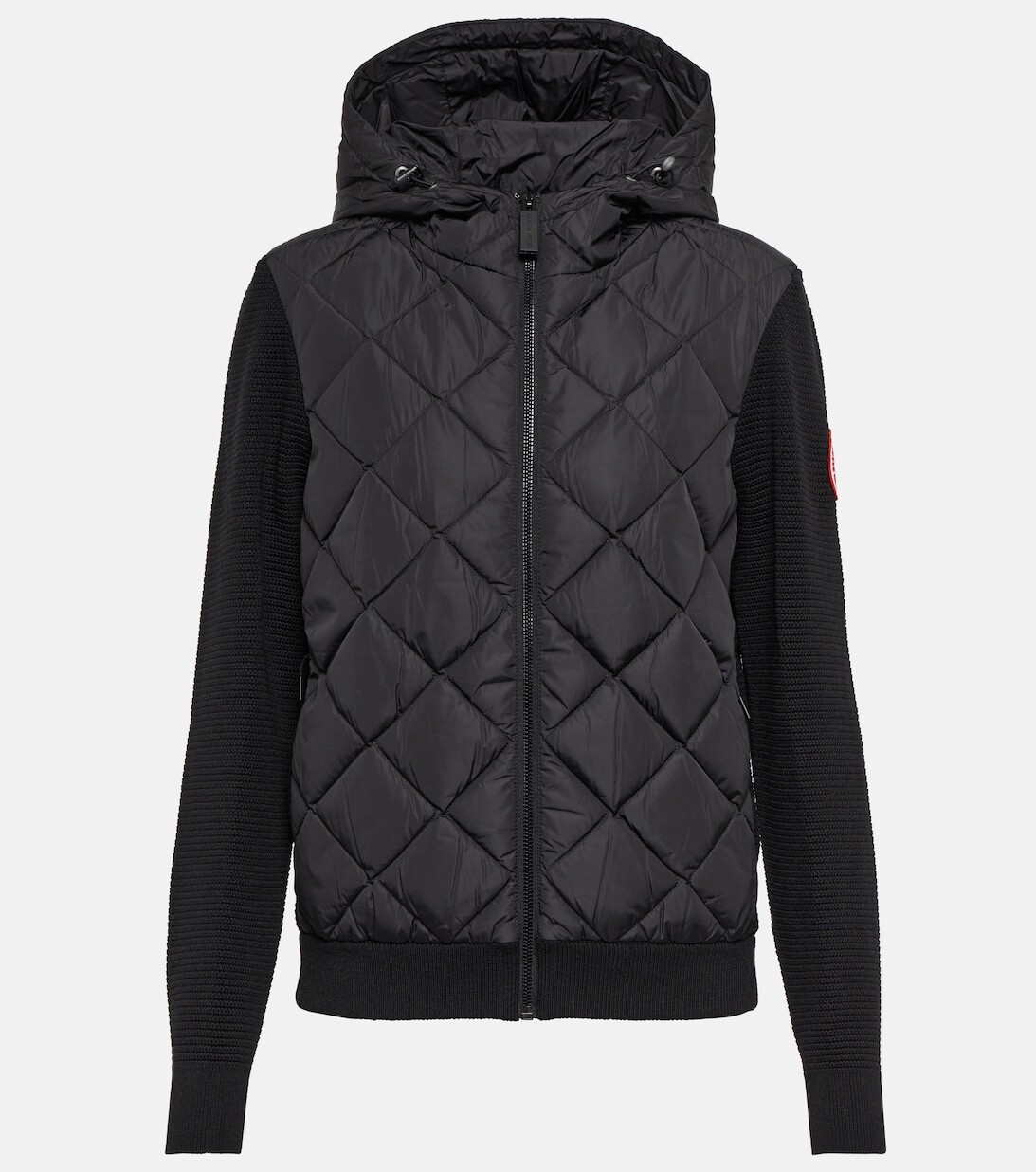 

Худи HyBridge из шерсти с пуховыми вставками CANADA GOOSE, черный