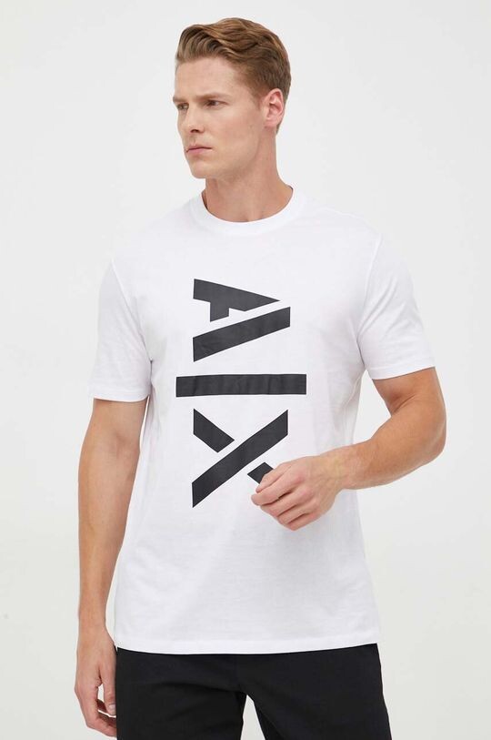 

Хлопковая футболка Armani Exchange, белый