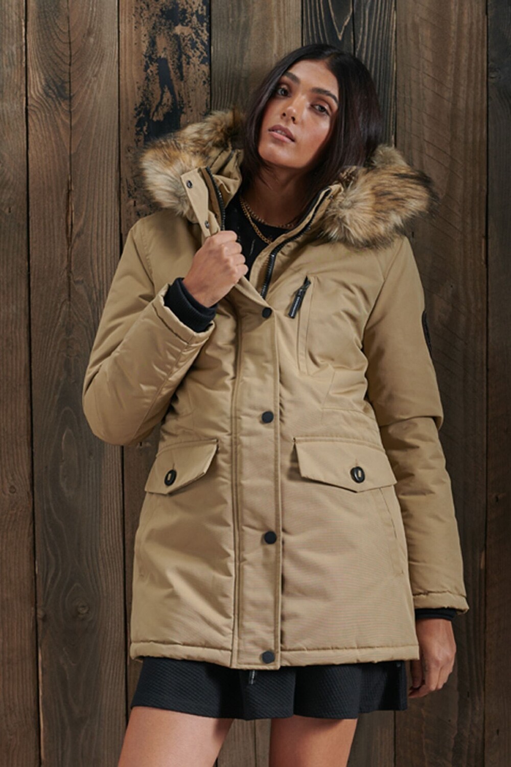 

Парка Everest Superdry, коричневый