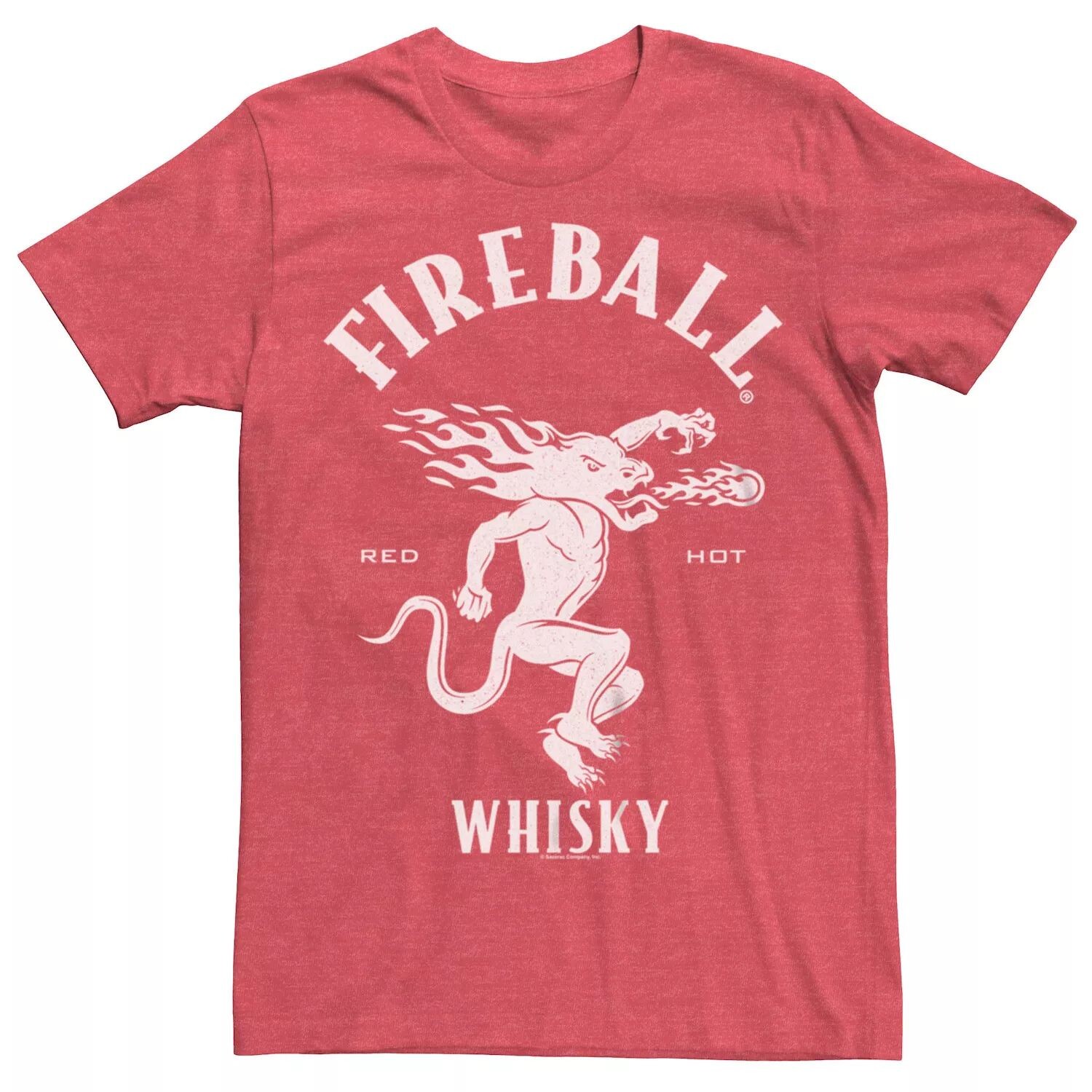 

Мужская футболка с логотипом Fireball Whisky Red Hot Licensed Character