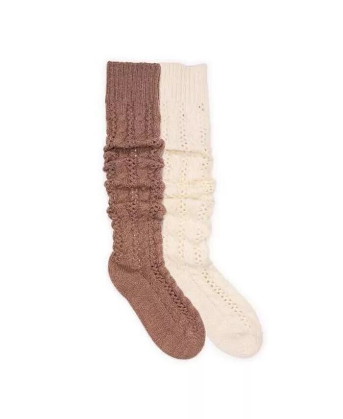

Женская трикотажная рубашка с напуском (в упаковке 2 пары) MUK LUKS, мультиколор