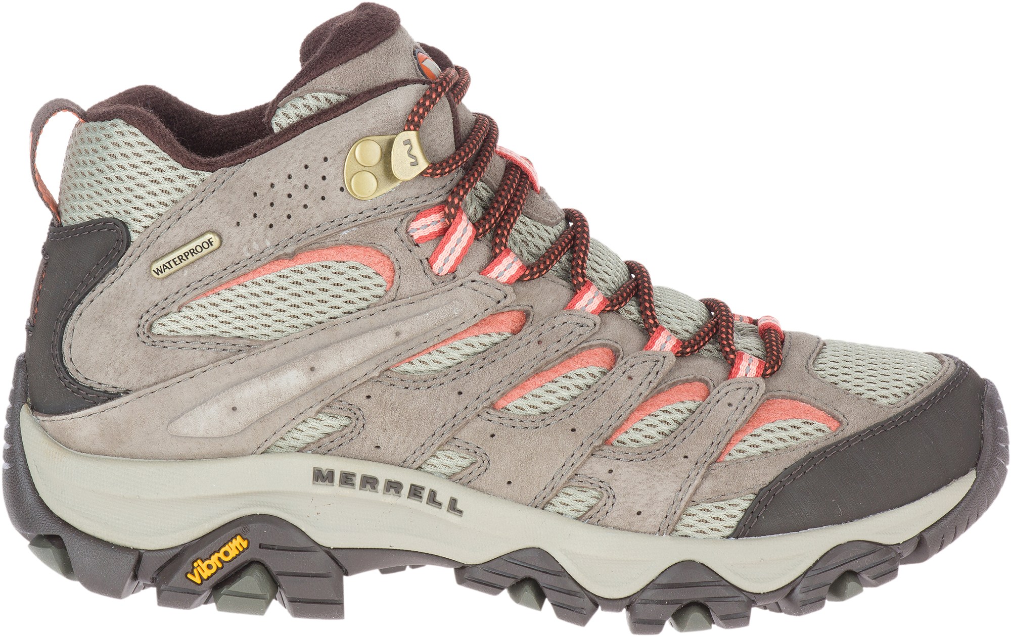 цена Водонепроницаемые походные ботинки Moab 3 Mid – женские Merrell, коричневый