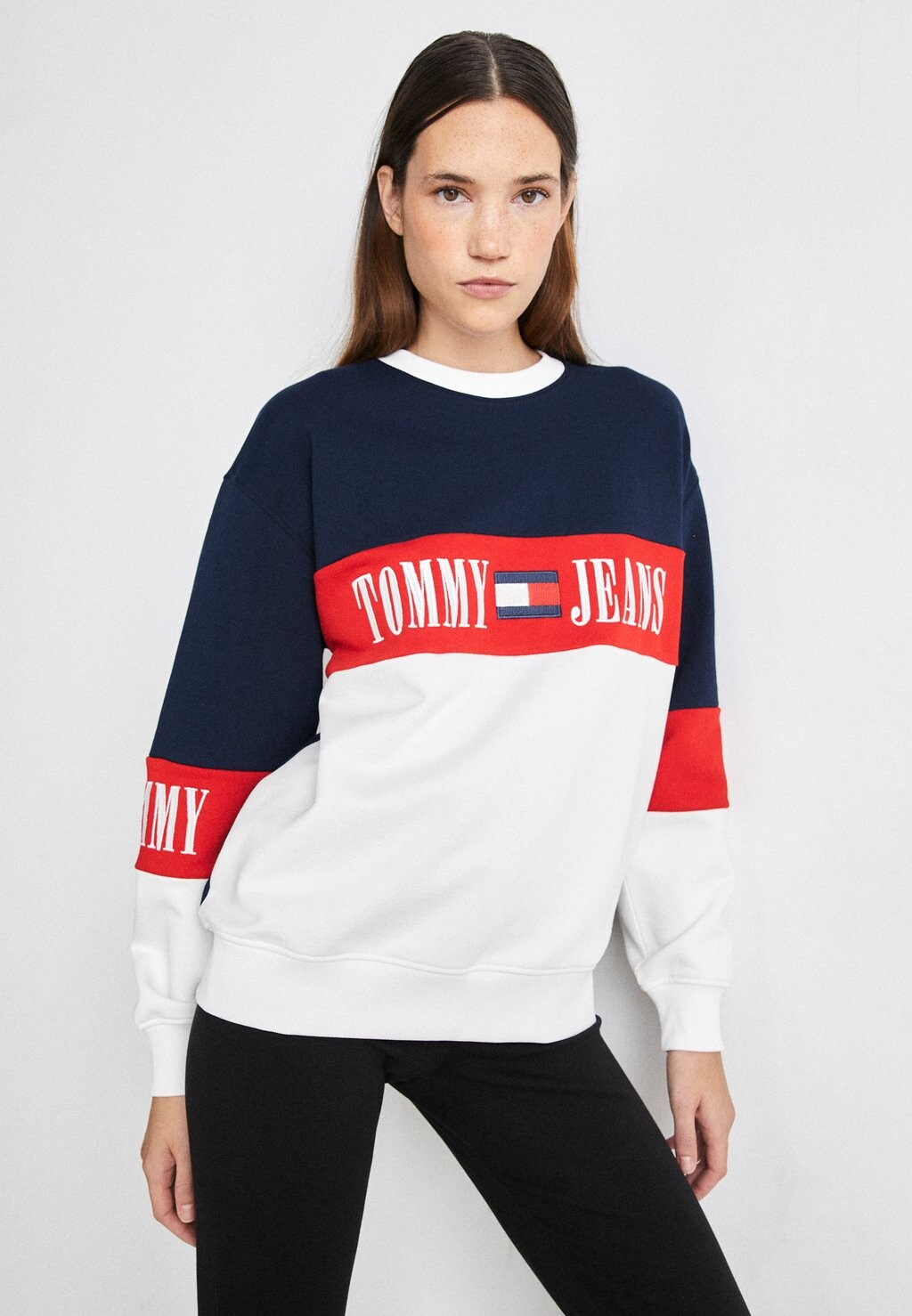 

Толстовка ARCHIVE CREW Tommy Jeans, тёмно-синий/мульти