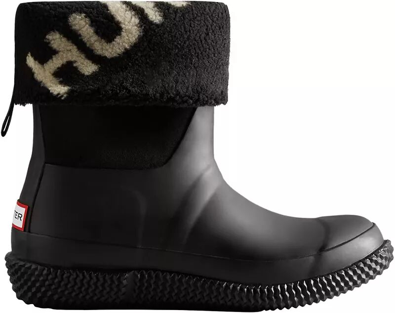 Hunter Boots Женские водонепроницаемые ботинки из веганской овчины с закругленным верхом и логотипом