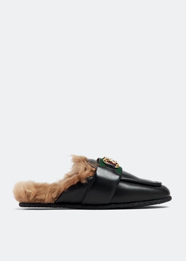 

Тапочки Gucci Horsebit, черный