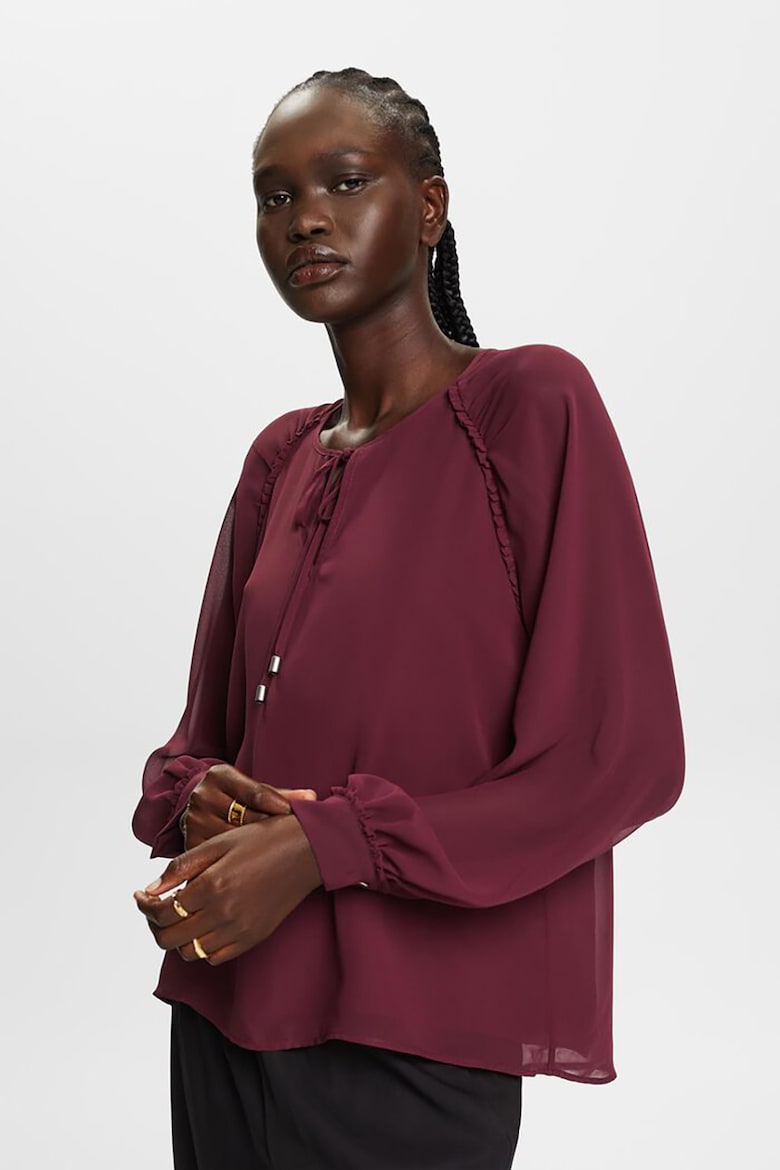 Блуза свободного кроя с рукавами реглан Esprit, фиолетовый