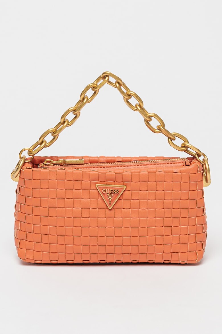 

Сумка Lisbet из экокожи с плетеным узором Guess, оранжевый