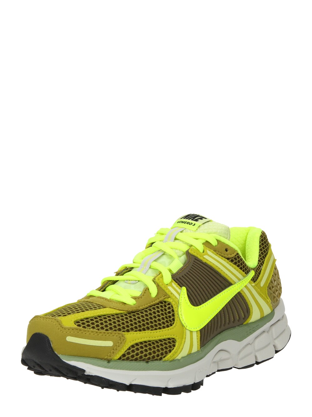 Кроссовки Nike Sportswear Zoom Vomero 5, оливковый/неоново-зеленый/светло-зеленый плед field зеленый оливковый