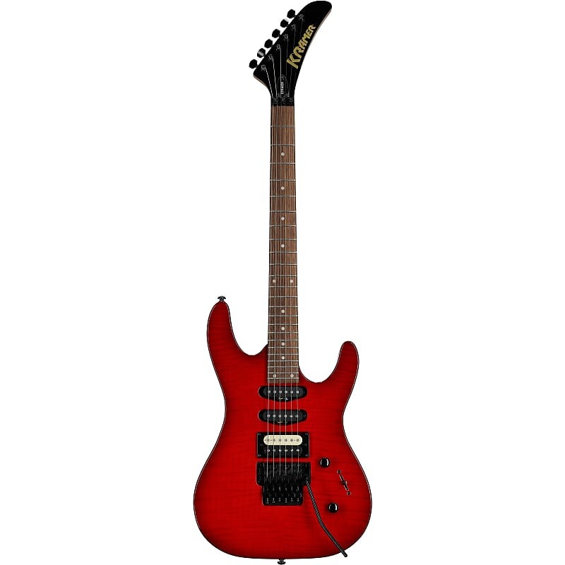 

Электрогитара Kramer Striker Figured HSS Electric Guitar, with Laurel Fingerboard, Transparent Red