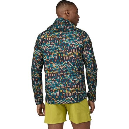 

Куртка Houdini с молнией во всю длину мужская Patagonia, цвет Fitz Roy Patchwork/Belay Blue