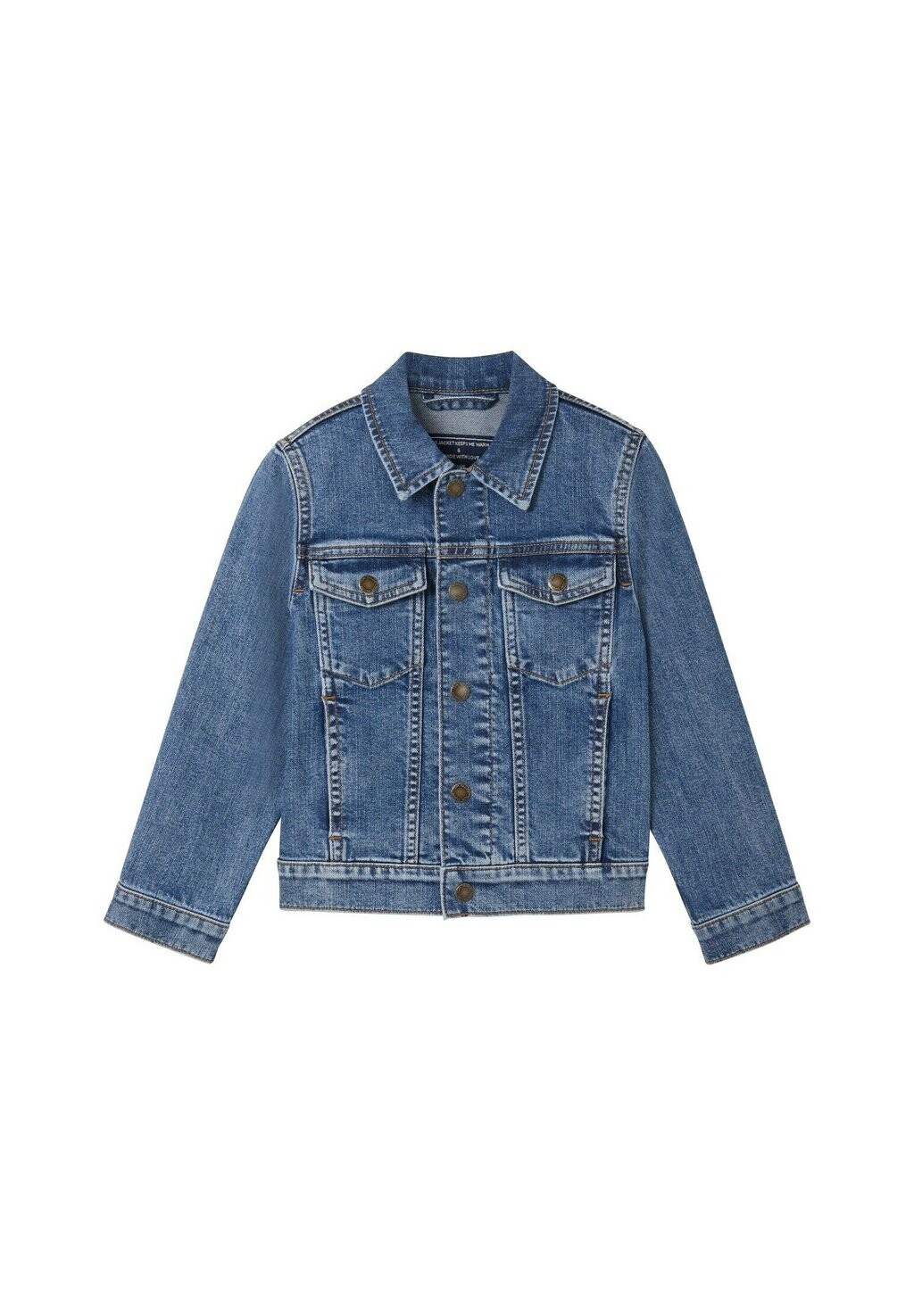 

Джинсовая куртка TOM TAILOR, цвет used mid stone blue denim