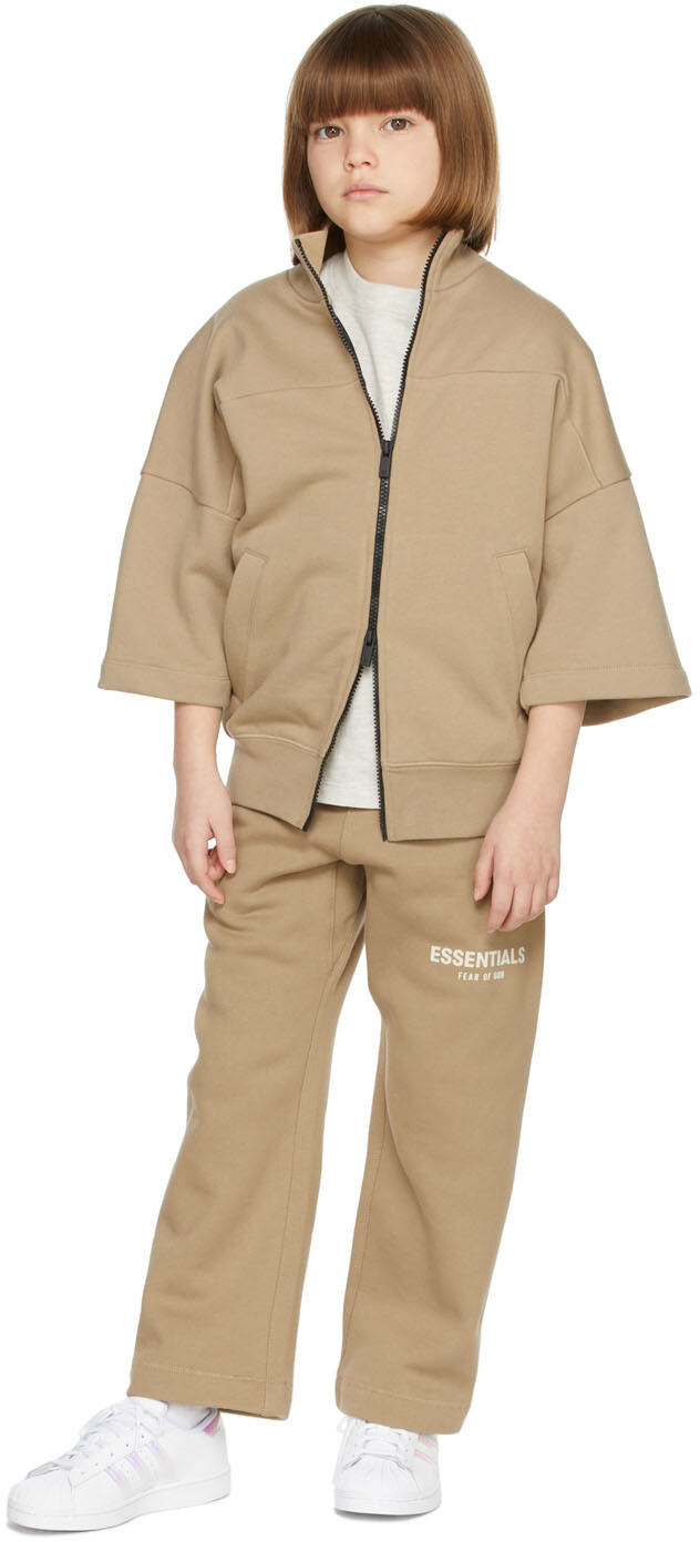 

Детская светло-коричневая куртка с рукавами три четверти Fear of God ESSENTIALS