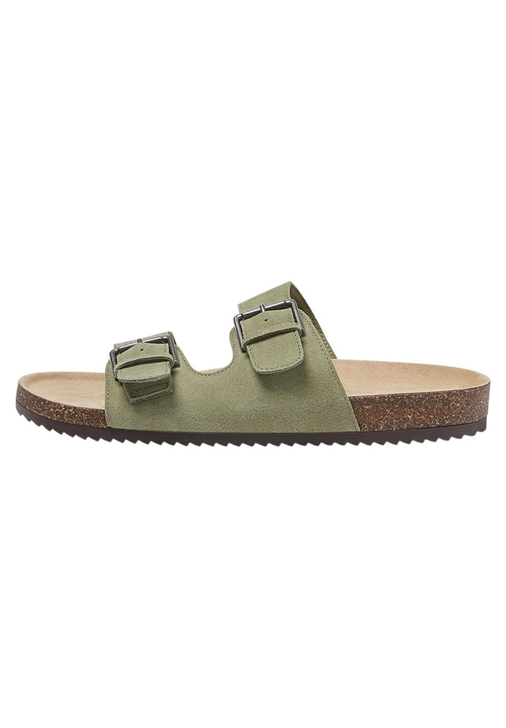 

Мюли на плоской подошве DOUBLE BUCKLE PULL&BEAR, цвет green