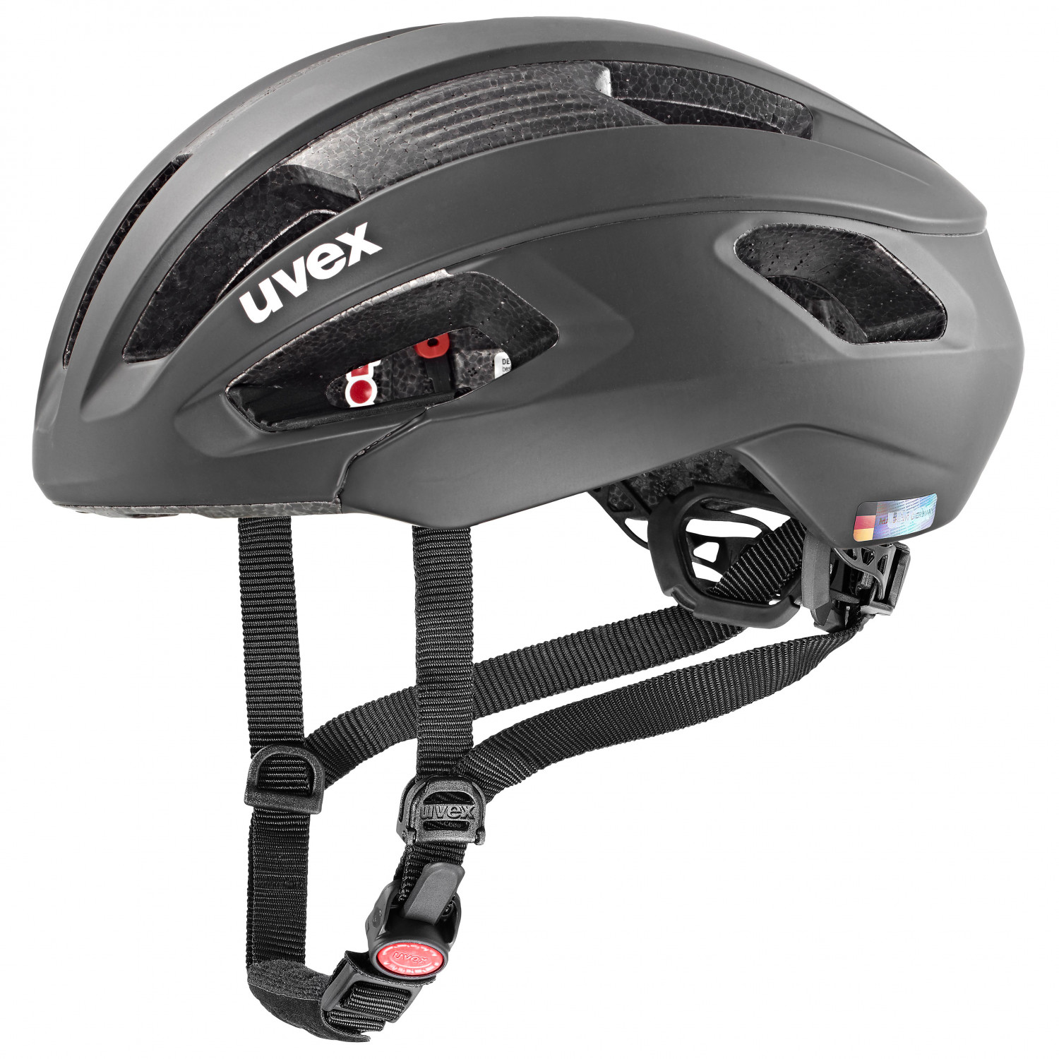 защита подбородка uvex 2021 22 uvex chin guard race black Велосипедный шлем Uvex Rise CC, цвет All Black Matt