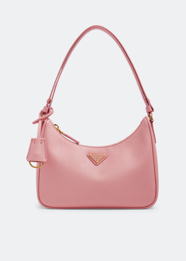 

Сумка Prada Re-Edition Saffiano Leather Mini, розовый