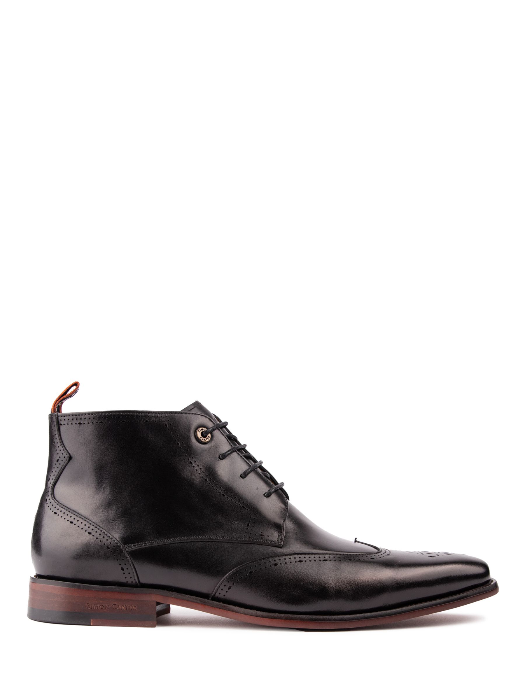 Кожаные ботинки чукка с усами Simon Carter, черный кожаные ботинки чукка daisy simon carter коричневый