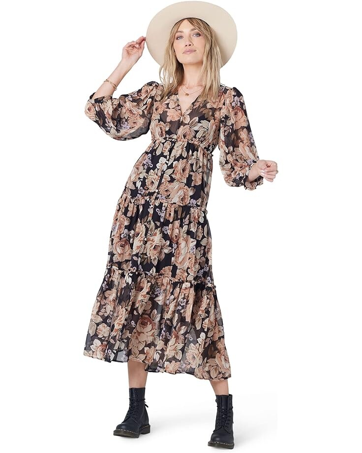 

Платье Saltwater Luxe Deklan Maxi, черный