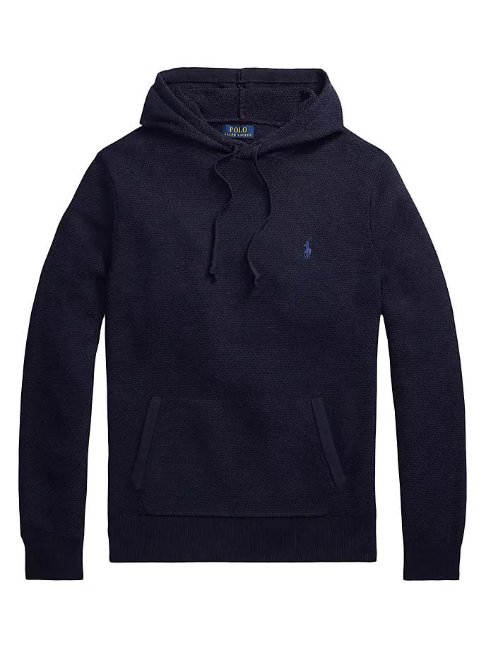 

Термовязаная толстовка с капюшоном Polo Ralph Lauren, синий
