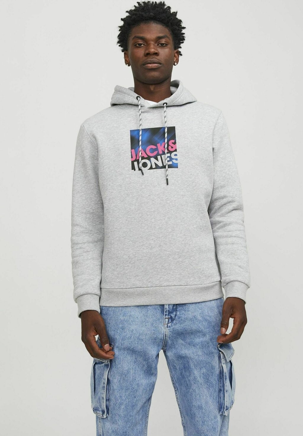

Худи Jack & Jones, светло-серый меланж