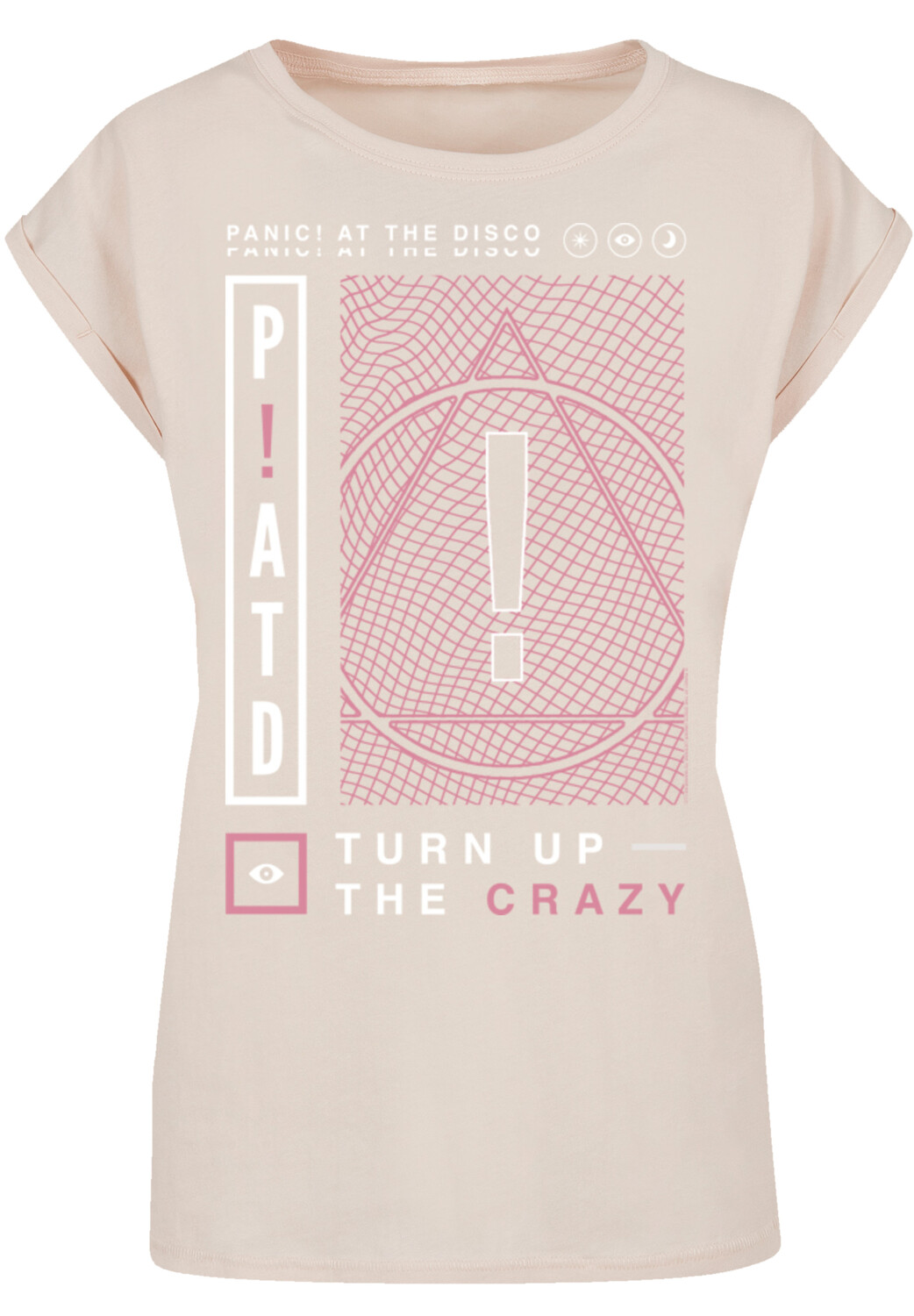 

Футболка F4NT4STIC Panic At The Disco Turn Up The Crazy, белый