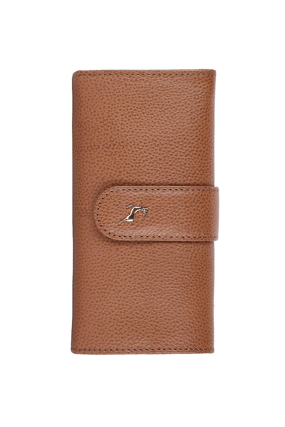 Большой кошелек Sherry из натуральной кожи с защитой RFID на 14 карт Ashwood Leather, коричневый