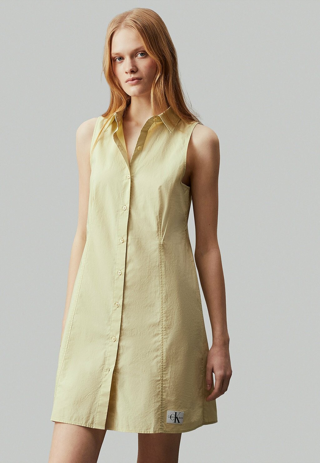 

Платье-рубашка на талии SLEEVELESS Calvin Klein, зеленый