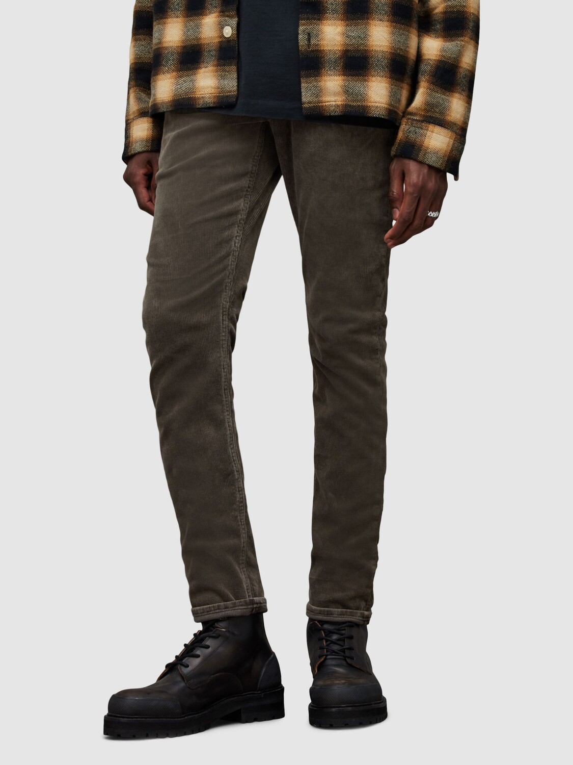 

Вельветовые джинсы Rex AllSaints, темный плющ