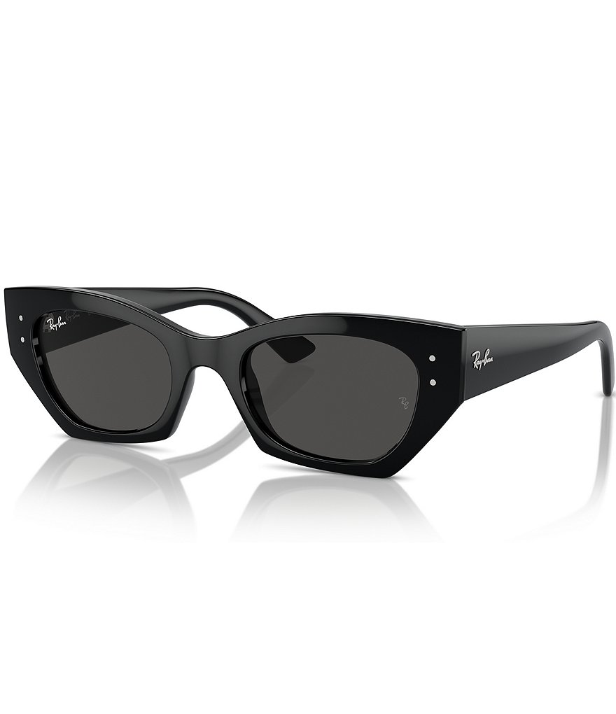 Солнцезащитные очки Ray-Ban унисекс RB4430 Zena 52 мм неправильной формы «кошачий глаз», черный