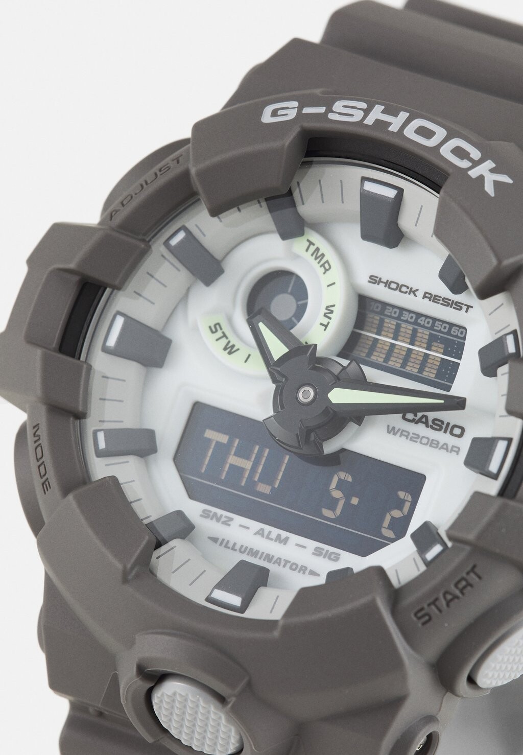 

Цифровые часы Hidden Glow G-SHOCK, серые