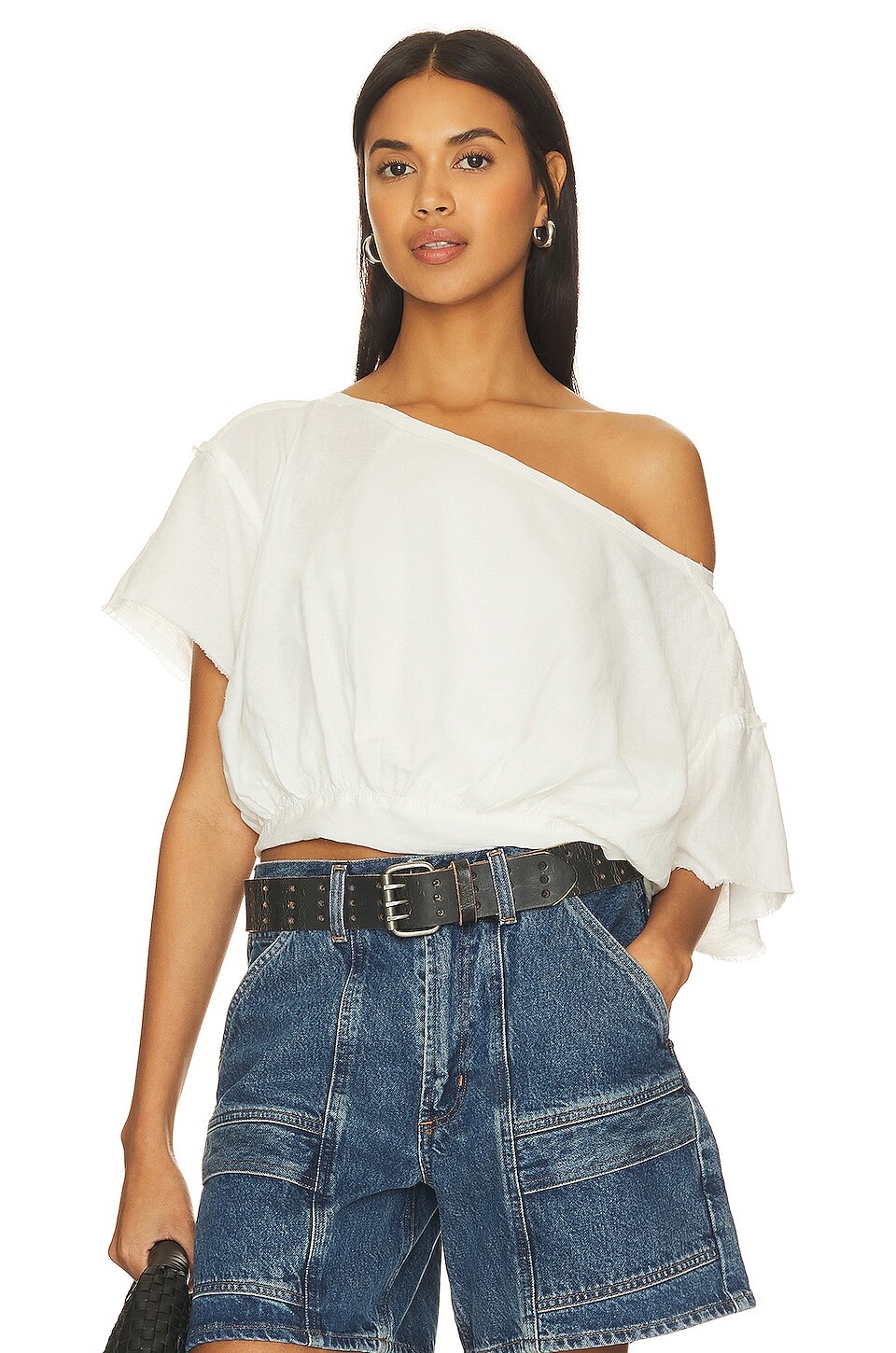 

Футболка Free People Cloud 9 Bubble, белый